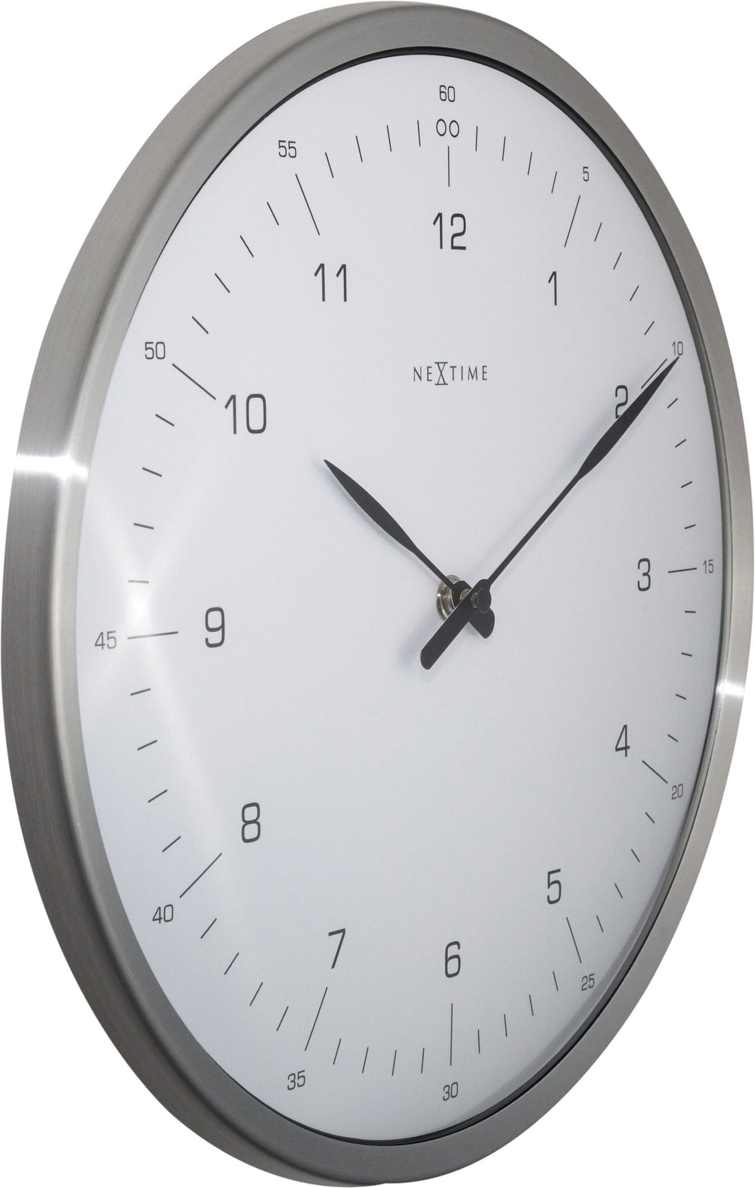 Wall clock-  33 cm - Metal - Dome Shaped Glass-  '60 Minutes' - Goat Corp