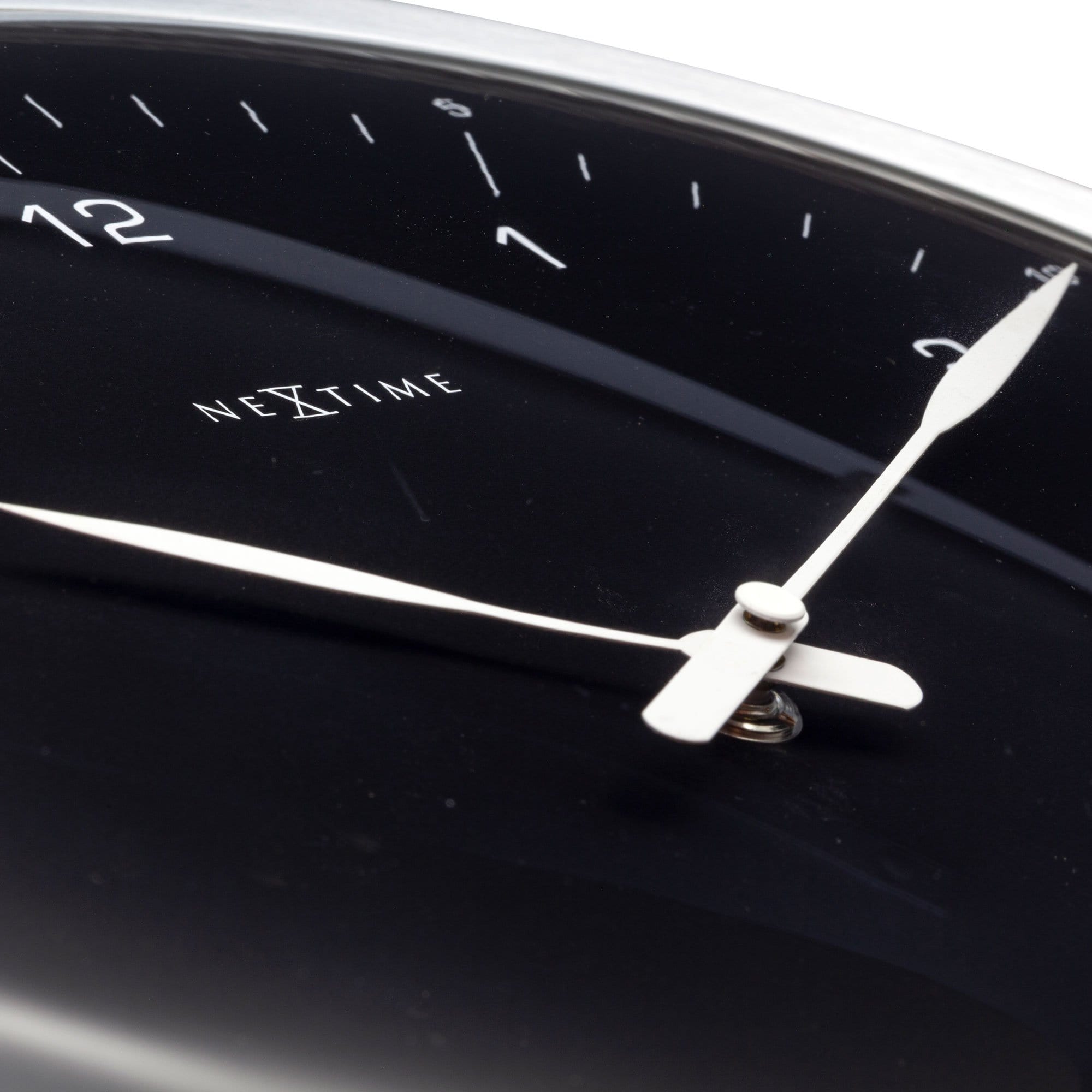 Wall clock-  33 cm - Metal - Dome Shaped Glass-  '60 Minutes' - Goat Corp