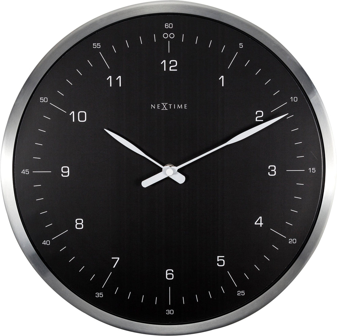 Wall clock-  33 cm - Metal - Dome Shaped Glass-  '60 Minutes' - Goat Corp