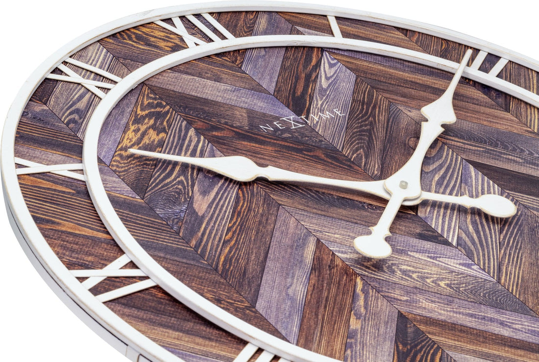 Wall clock -  58 cm - Wood/Metal - 'Roman Vintage' - Goat Corp