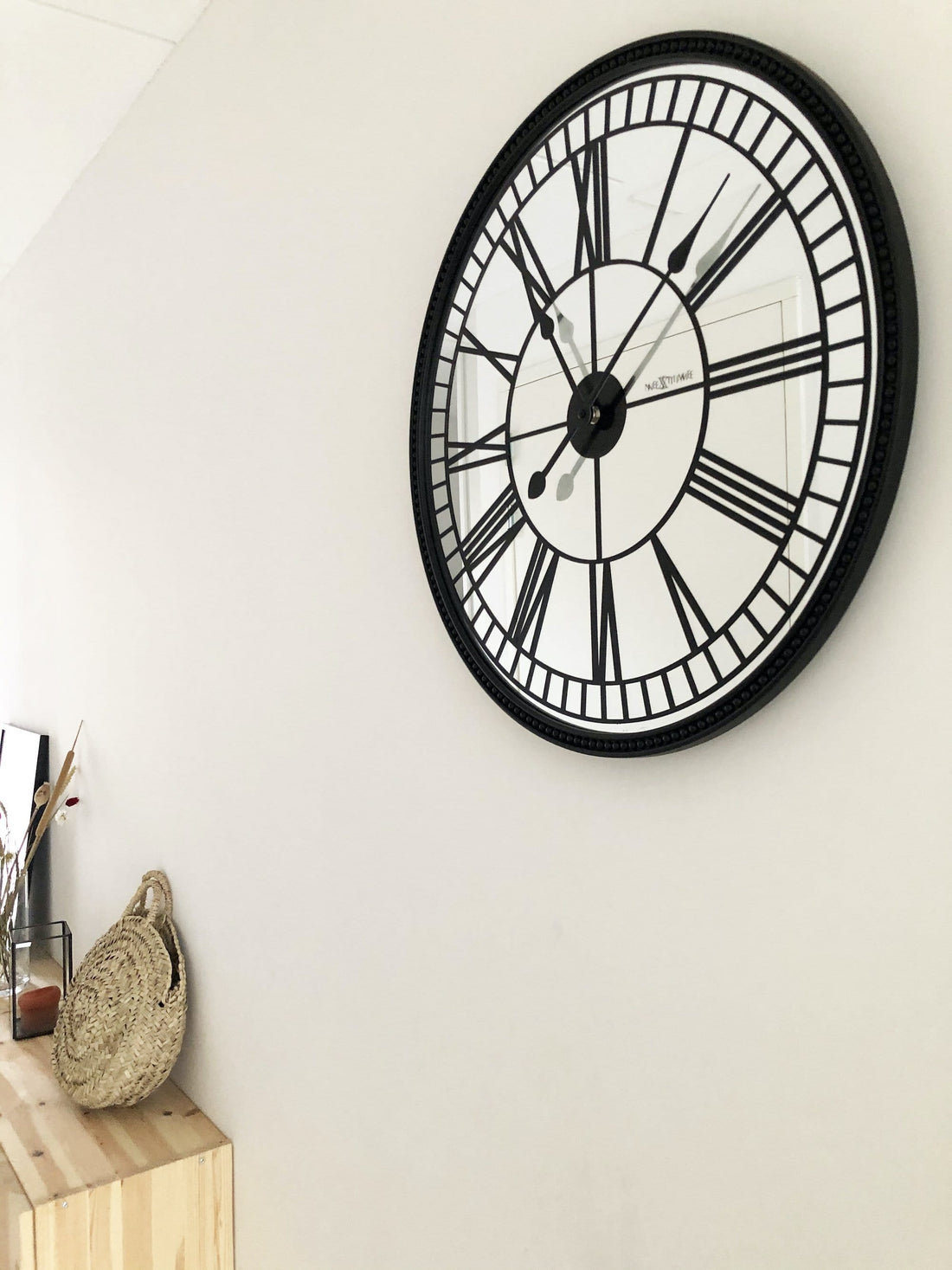 Wall clock -  56 cm - Mirror - 'Cleopatra mirror' - Goat Corp