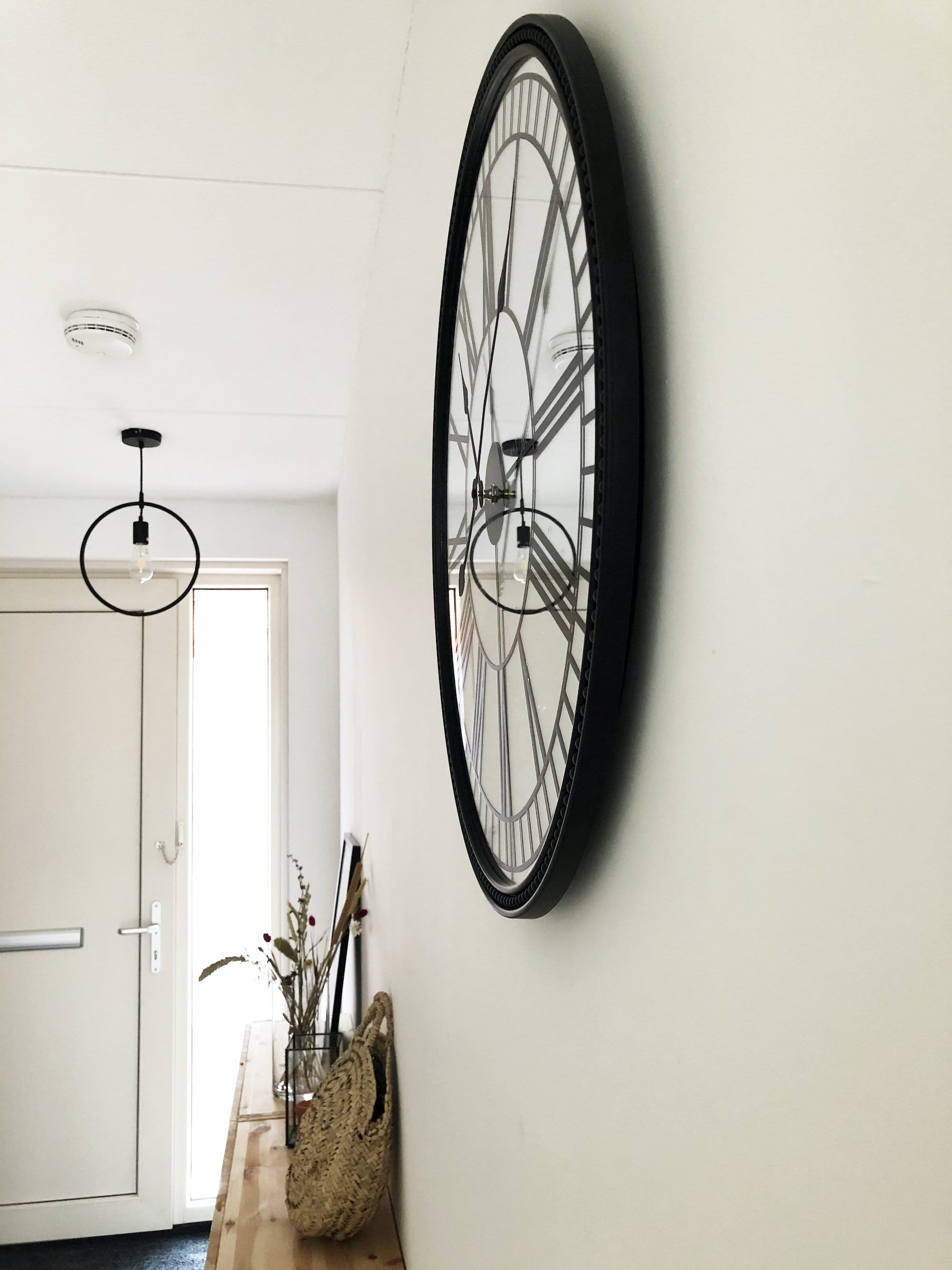 Wall clock -  56 cm - Mirror - 'Cleopatra mirror' - Goat Corp