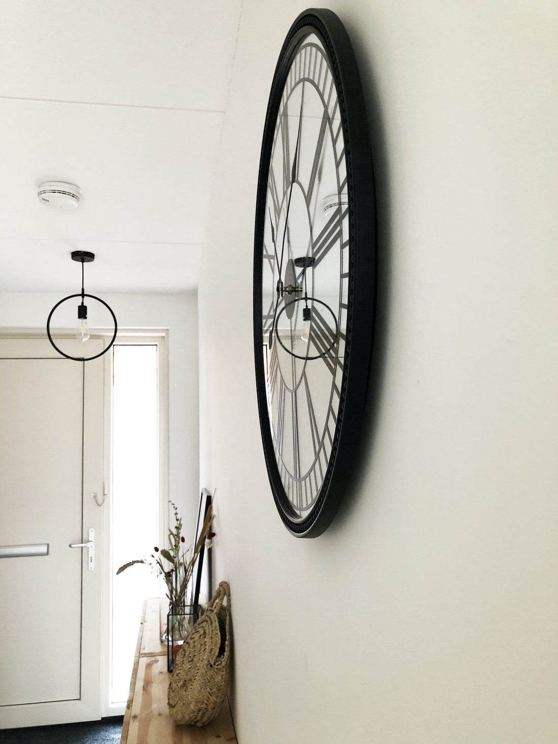 Wall clock -  56 cm - Mirror - 'Cleopatra mirror' - Goat Corp