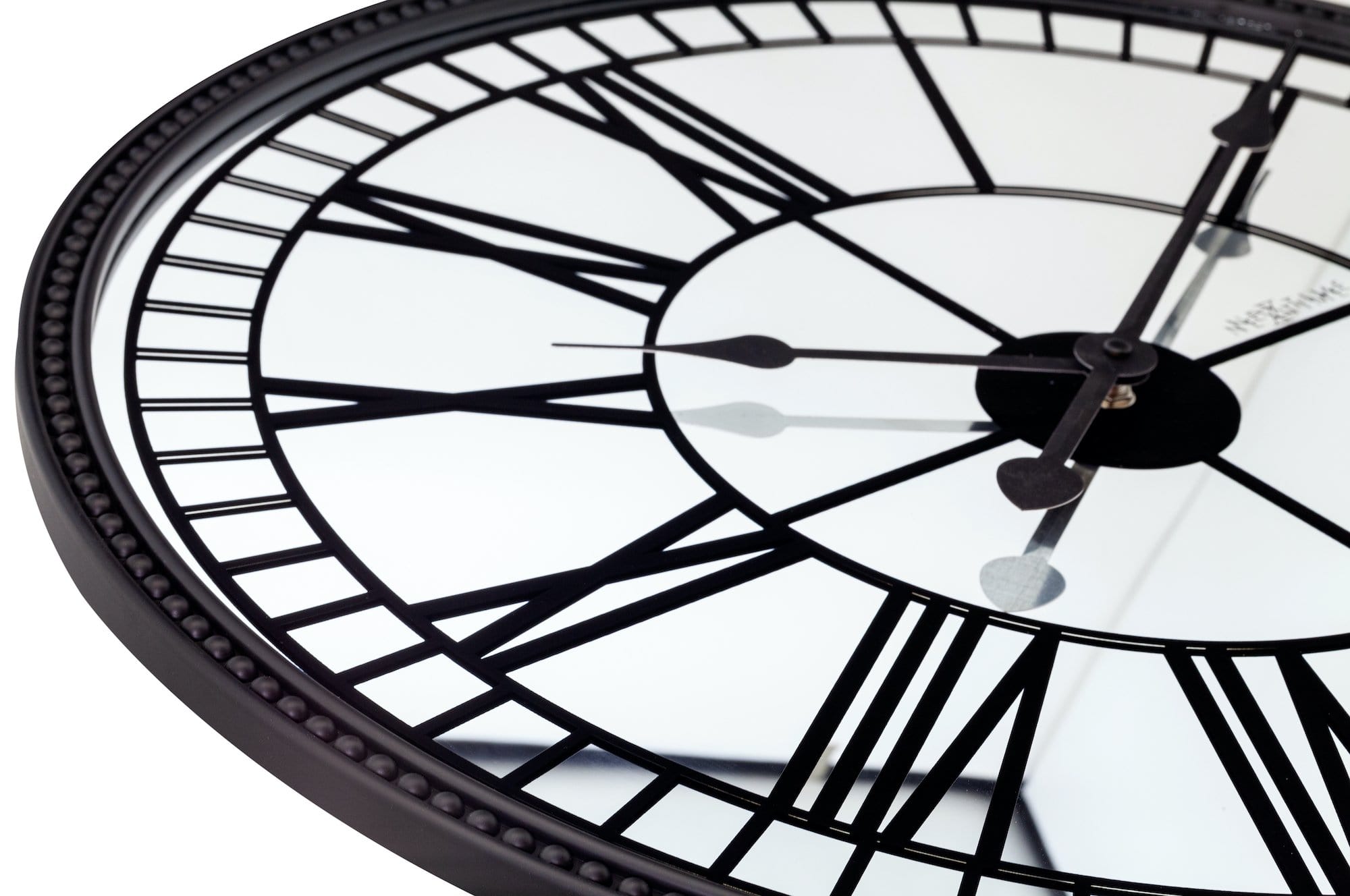 Wall clock -  56 cm - Mirror - 'Cleopatra mirror' - Goat Corp