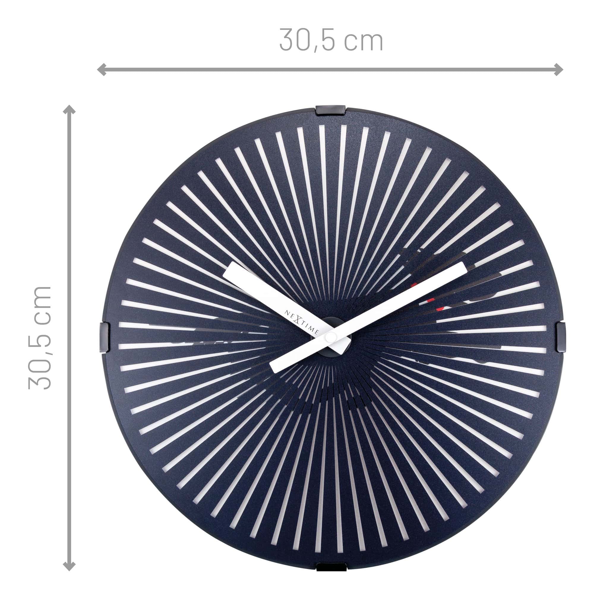 Wall Clock with moving Running Dog - 30.5cm - Goat Corp