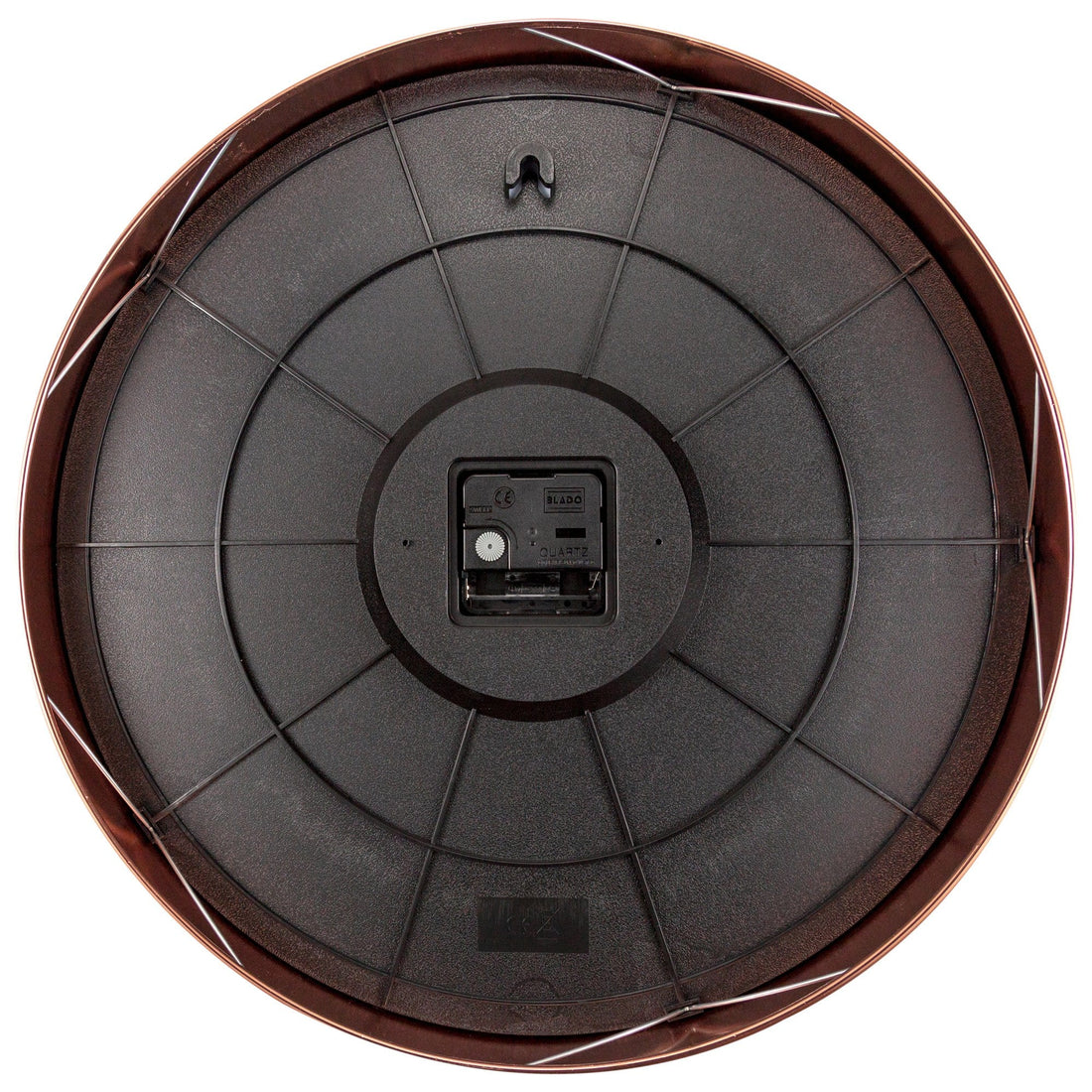 Large Wall Clock - Red  - Silent - 40cm - Metal/Glass -Essential XXL - Goat Corp