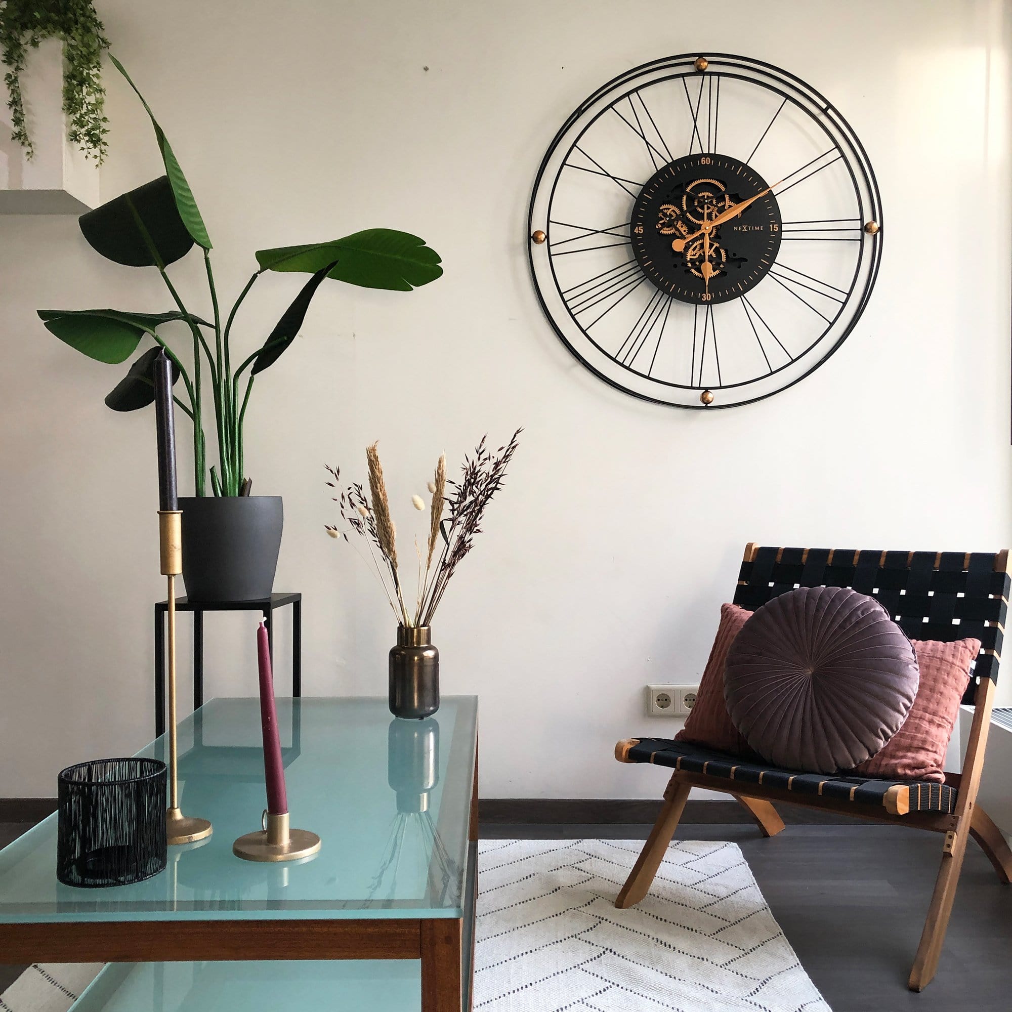 Roman Gear Clock XXL - 90.5cm -  Metal - Roman Gear Clock - Goat Corp