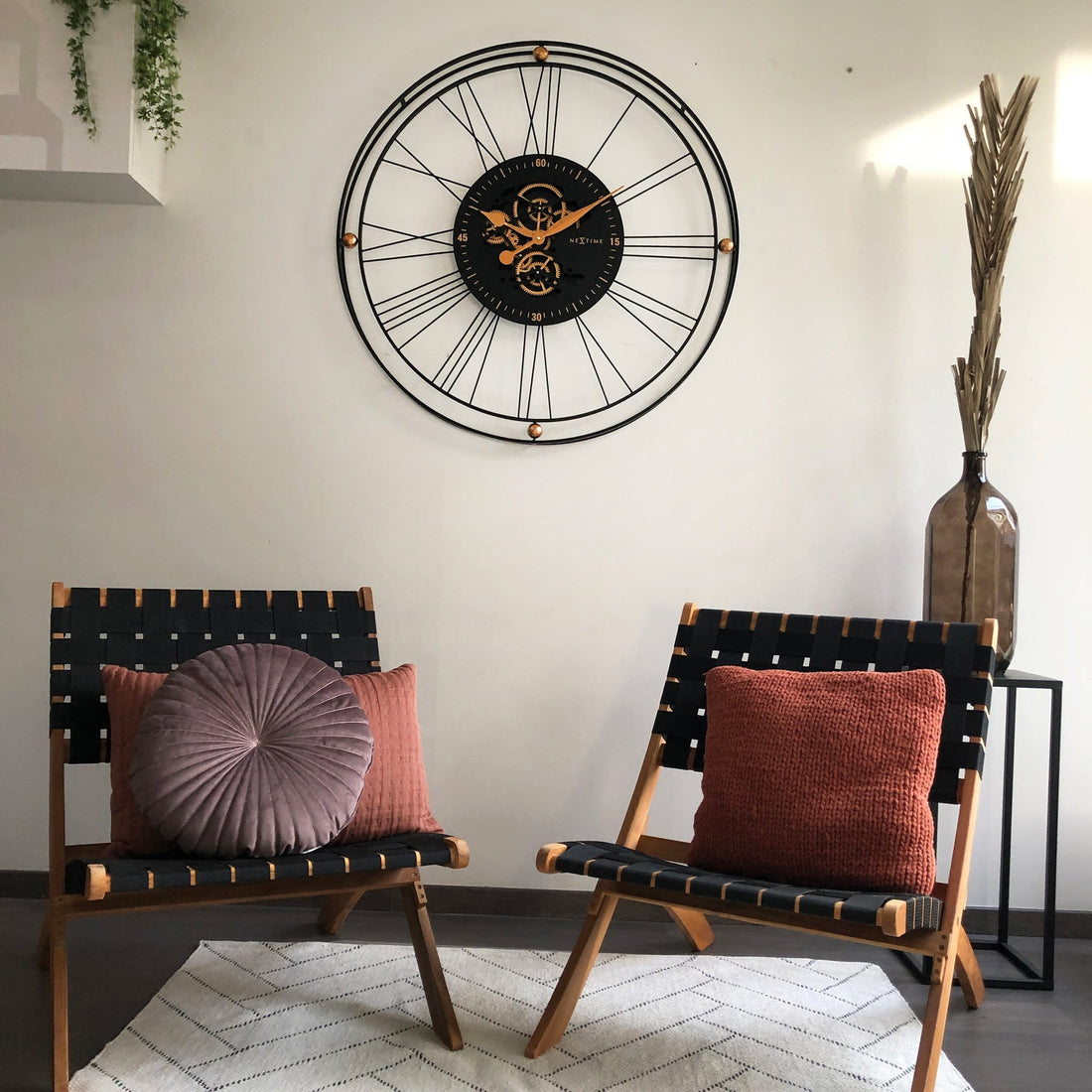 Roman Gear Clock XXL - 90.5cm -  Metal - Roman Gear Clock - Goat Corp