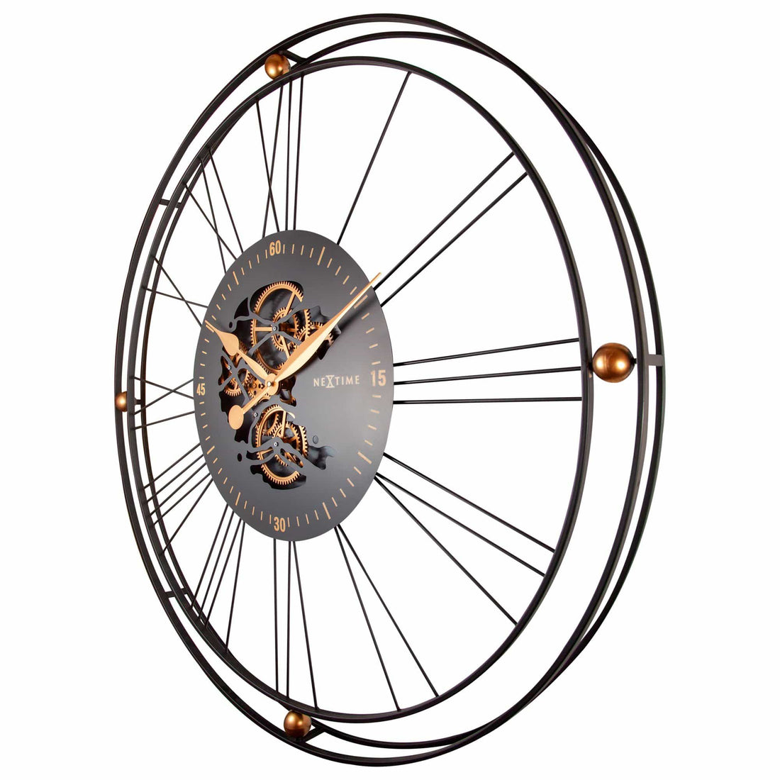 Roman Gear Clock XXL - 90.5cm -  Metal - Roman Gear Clock - Goat Corp