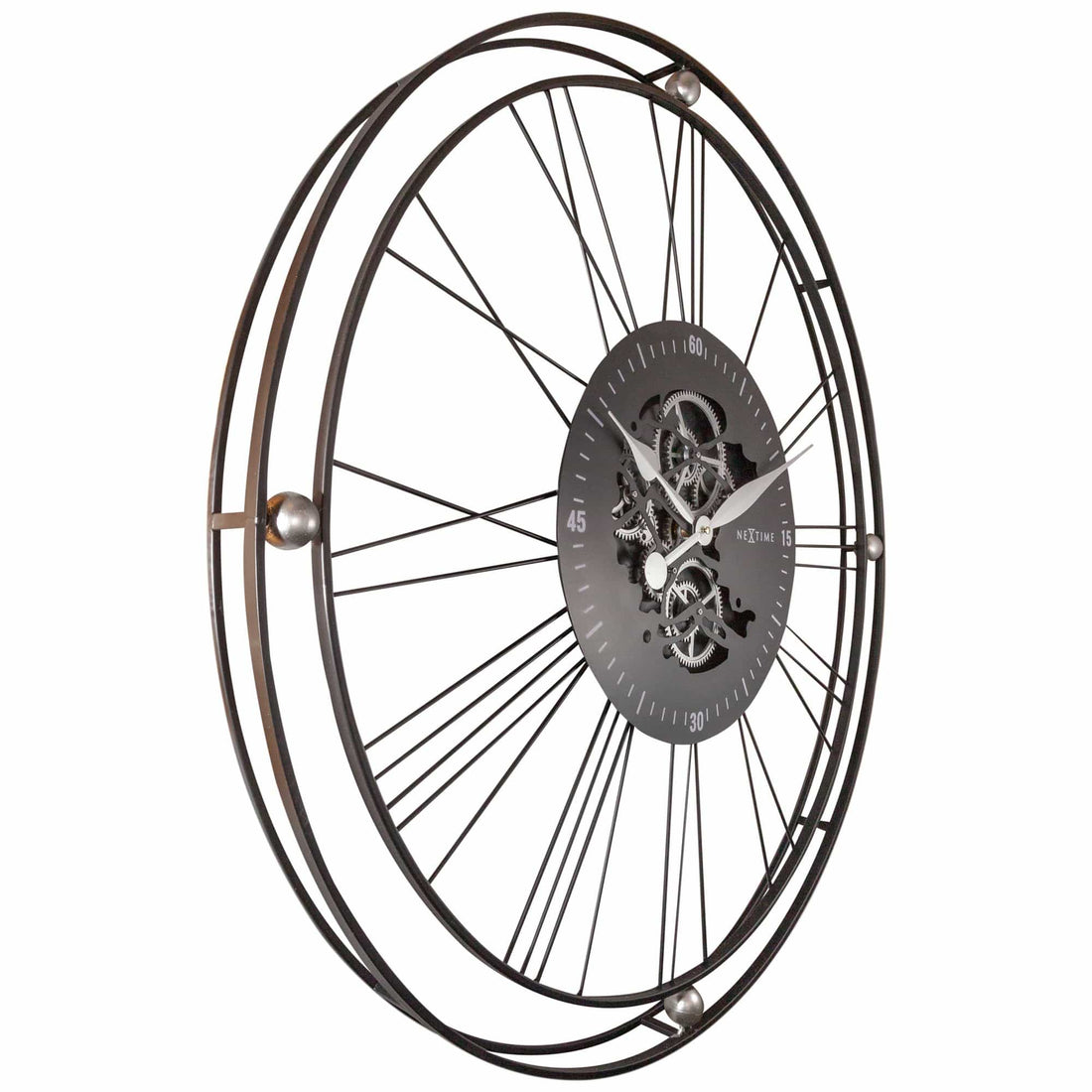 Roman Gear Clock XXL - 90.5cm -  Metal - Roman Gear Clock - Goat Corp