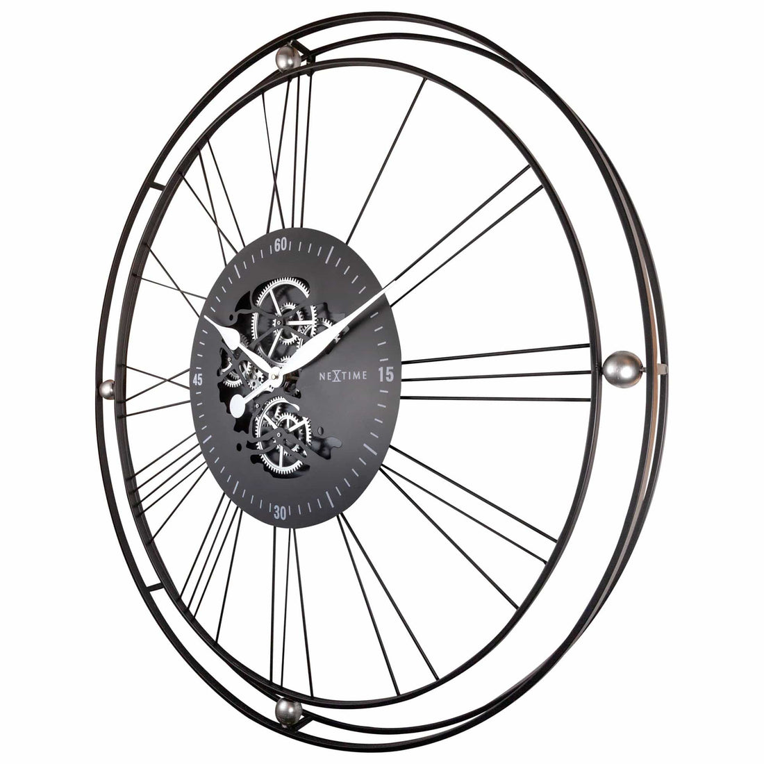 Roman Gear Clock XXL - 90.5cm -  Metal - Roman Gear Clock - Goat Corp