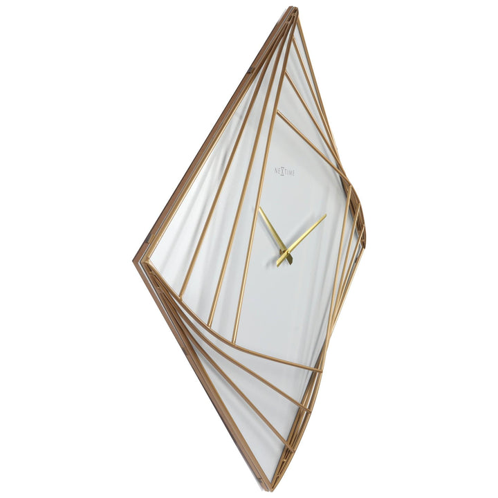 Large Square Wall Clock - 85x85cm -  Metal - Turning Square - Goat Corp