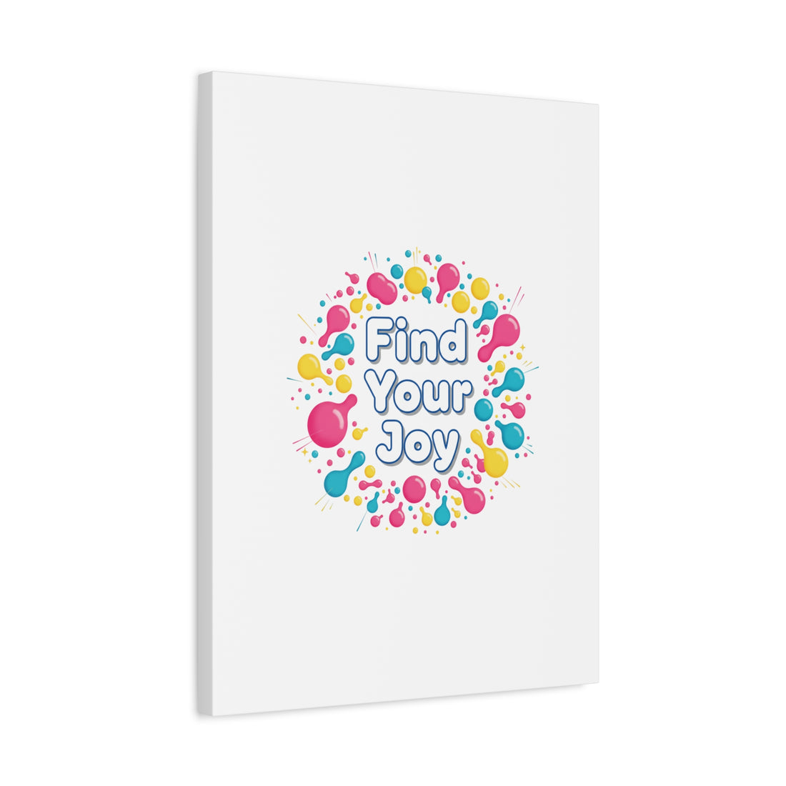 Find Your Joy Canvas | Dopamine Decor, Neon Gradient Squiggle Art