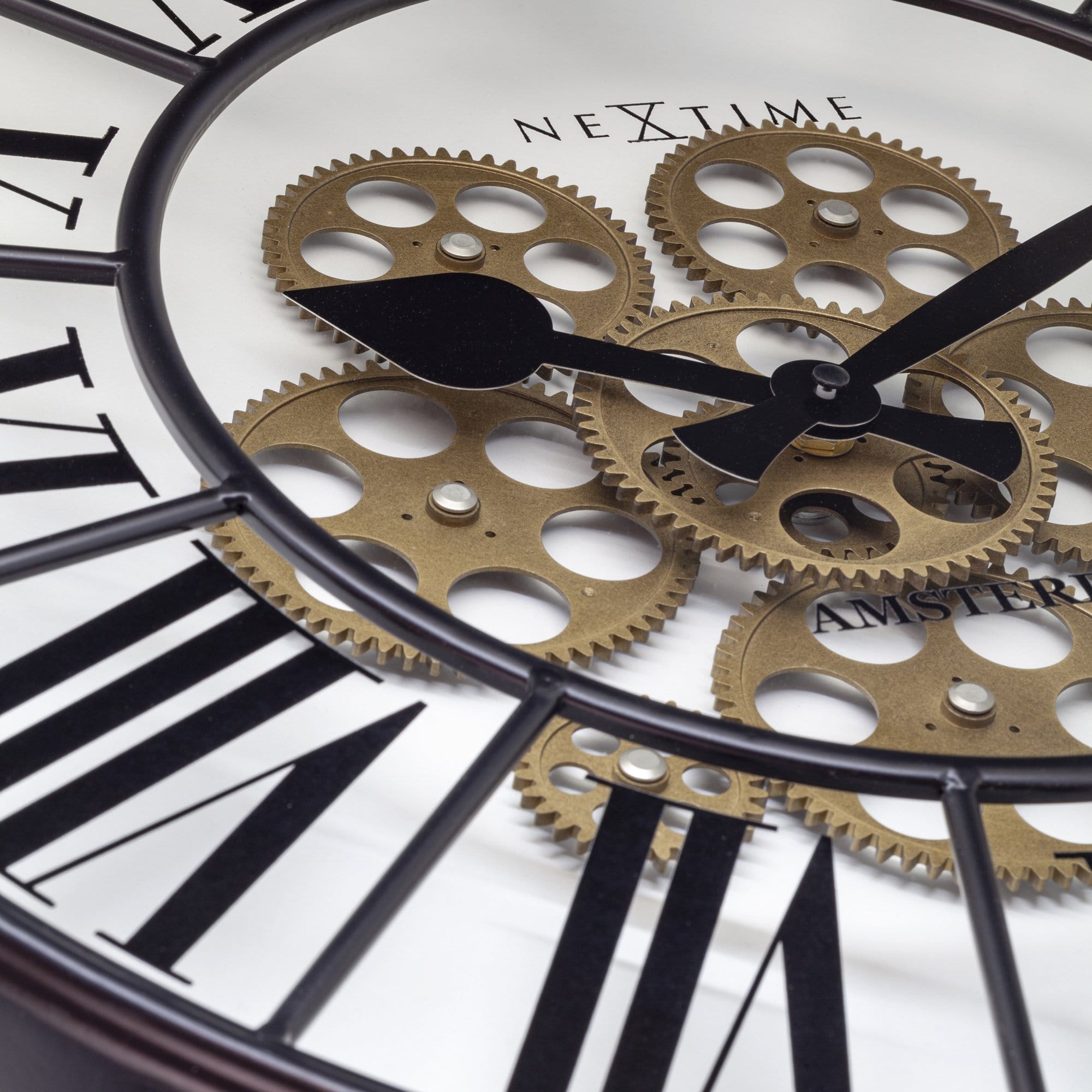 Moving Gear Clock - Large Wall Clock - 50cm - "William" - Goat Corp