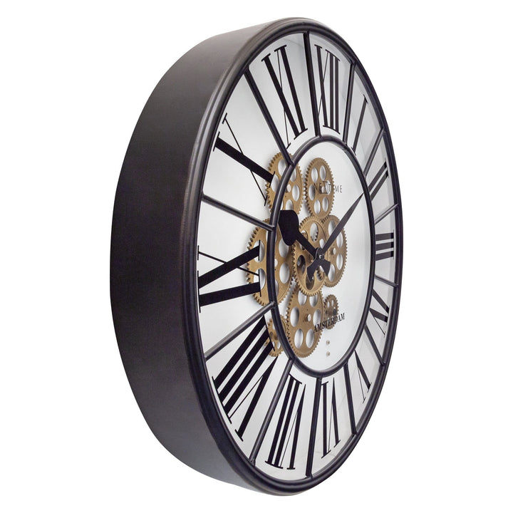 Moving Gear Clock - Large Wall Clock - 50cm - "William" - Goat Corp