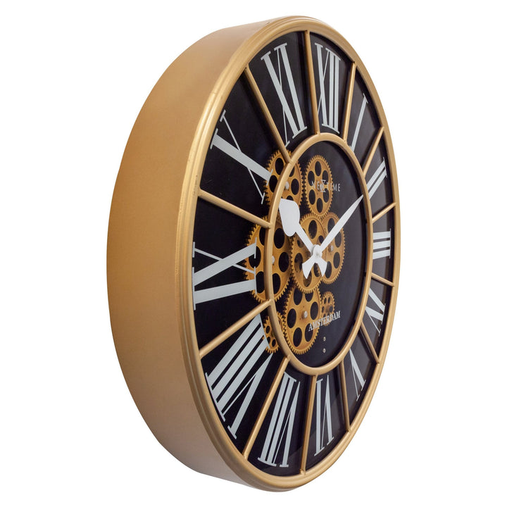 Moving Gear clock - Large Wall Clock - 50cm -  "William" - Goat Corp