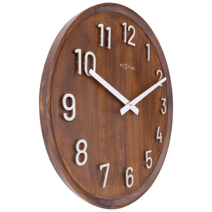 Large Wall clock 50cm - Silent - Wood/Metal - "Precious" - Goat Corp