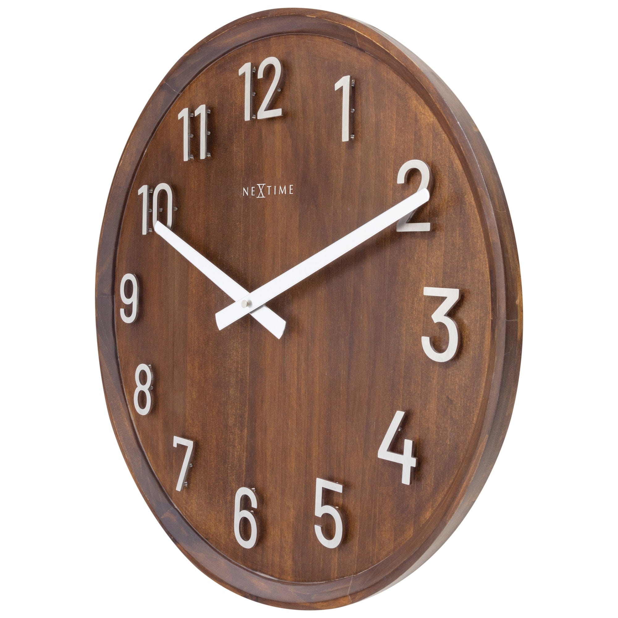 Large Wall clock 50cm - Silent - Wood/Metal - "Precious" - Goat Corp