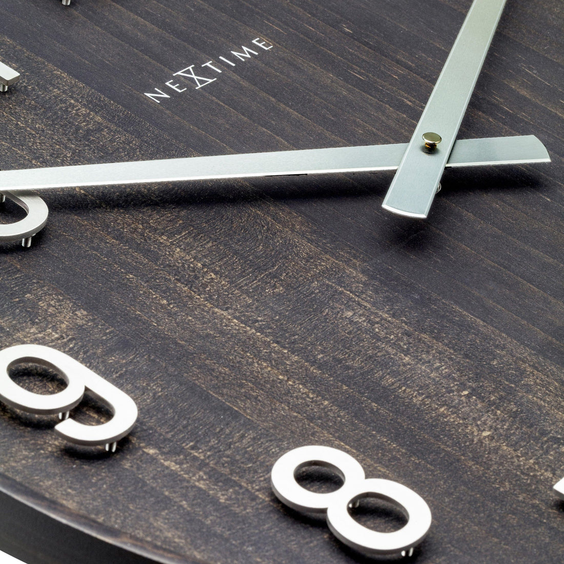 Large Wall clock 50cm - Silent - Wood/Metal - "Precious" - Goat Corp