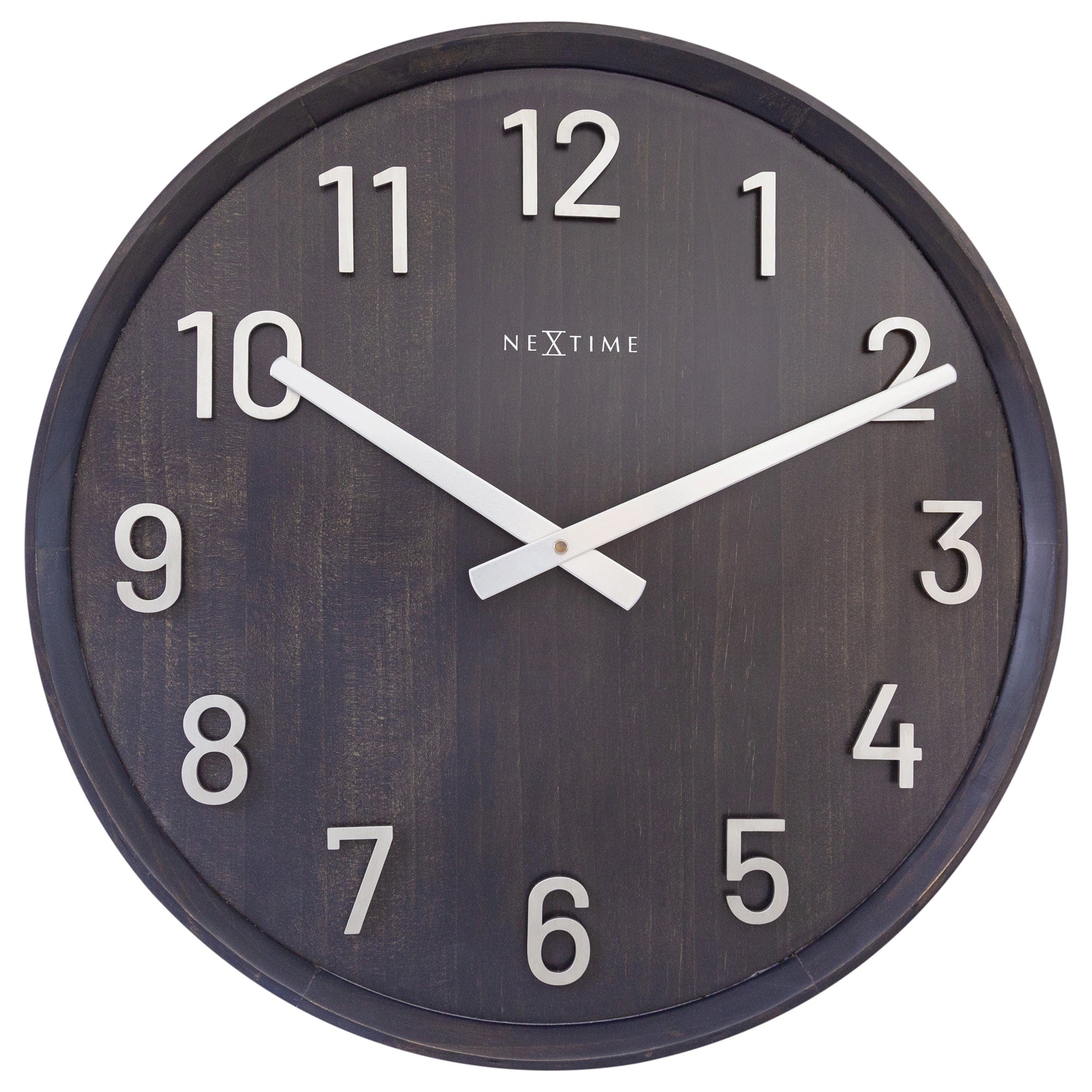 Large Wall clock 50cm - Silent - Wood/Metal - "Precious" - Goat Corp