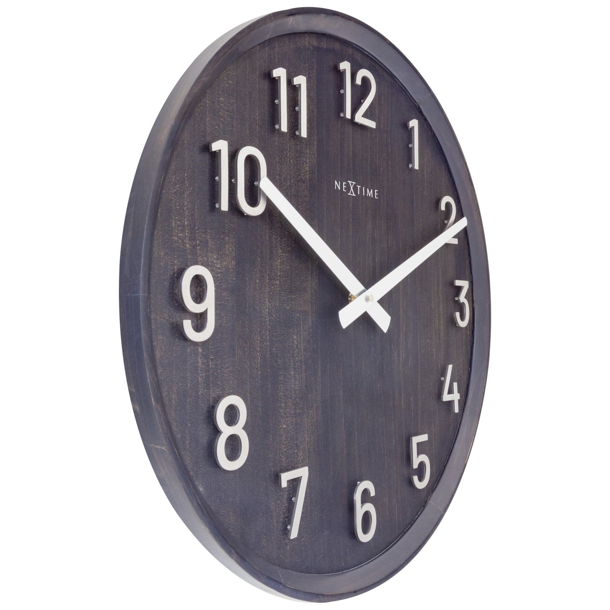 Large Wall clock 50cm - Silent - Wood/Metal - "Precious" - Goat Corp