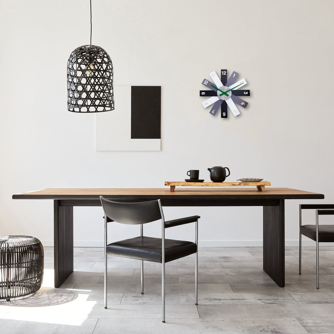 Wall clock 40cm - Silent - Acrylic/Metal - "Plexi" - Goat Corp