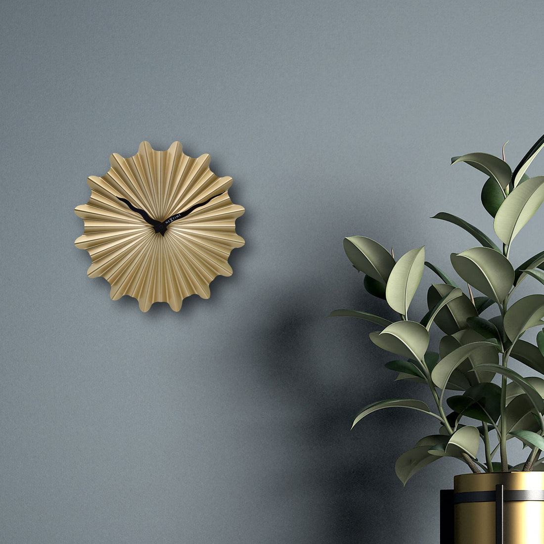 Wall clock 40cm - Silent - Metal - "Sunny" - Goat Corp