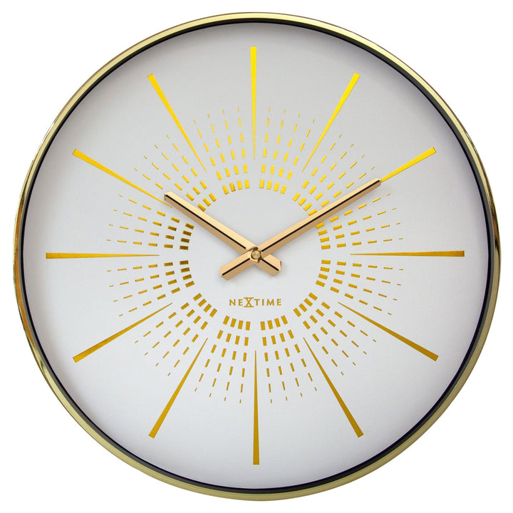 Wall clock 40cm - Silent - Metal - "Excentric" - Goat Corp