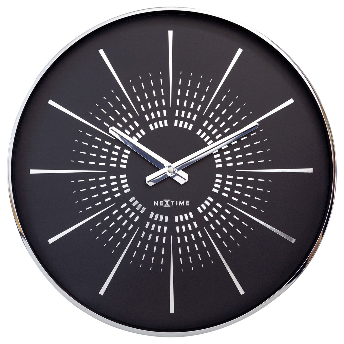 Wall clock 40cm - Silent - Metal - "Excentric" - Goat Corp