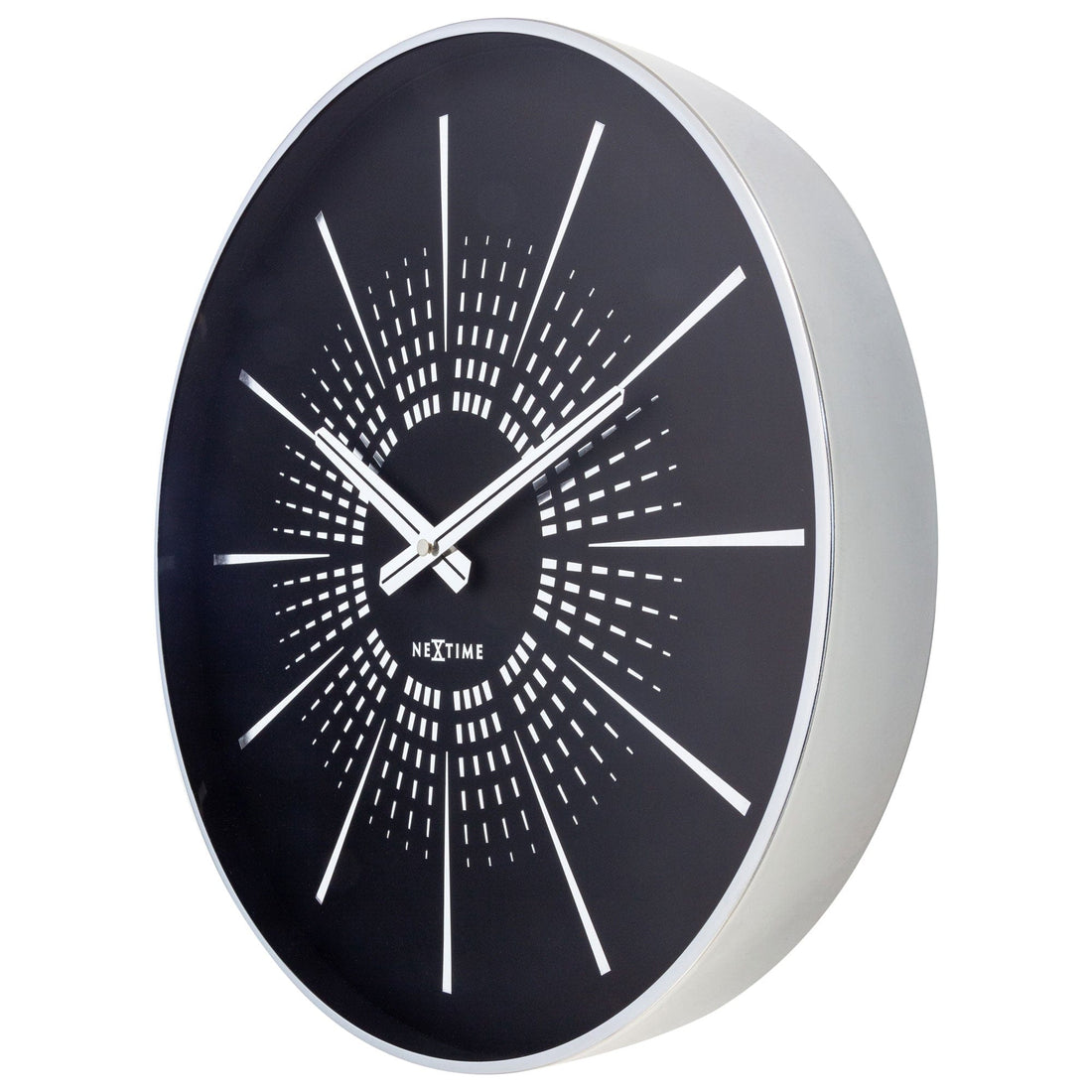 Wall clock 40cm - Silent - Metal - "Excentric" - Goat Corp