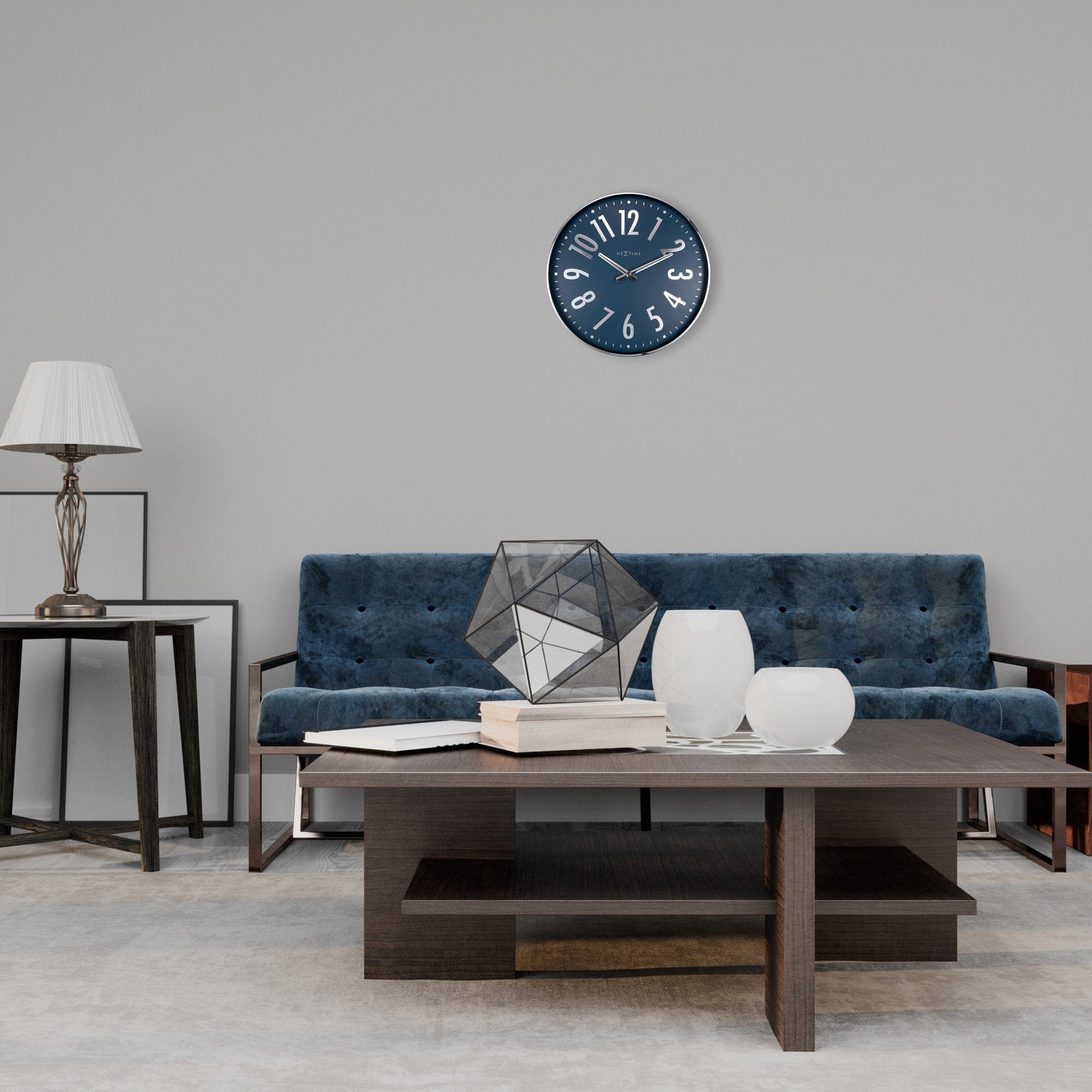 Wall clock 40cm - Silent - Metal - "Alchemy" - Goat Corp