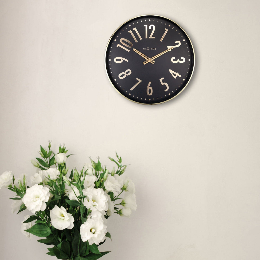 Wall clock 40cm - Silent - Metal - "Alchemy" - Goat Corp