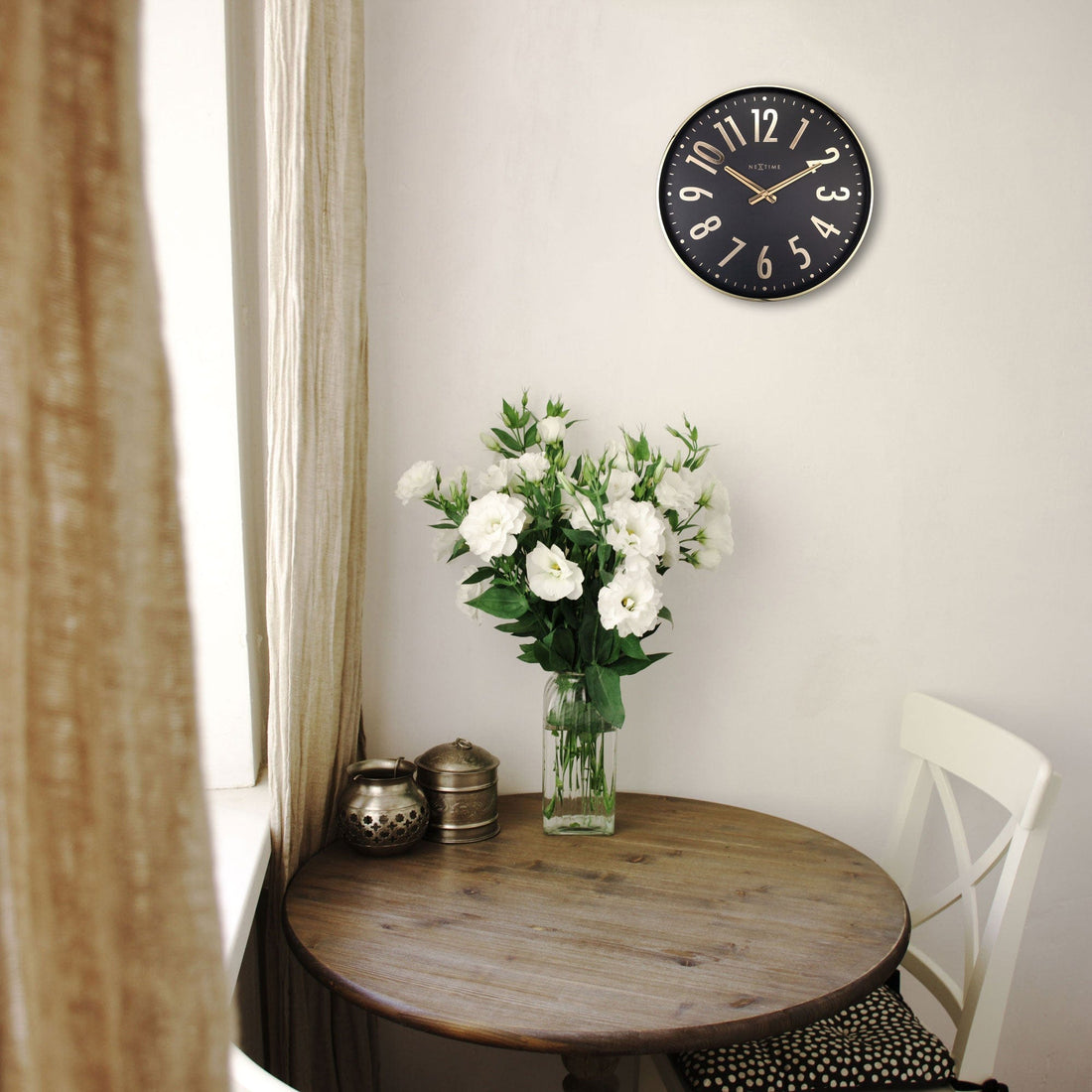 Wall clock 40cm - Silent - Metal - "Alchemy" - Goat Corp