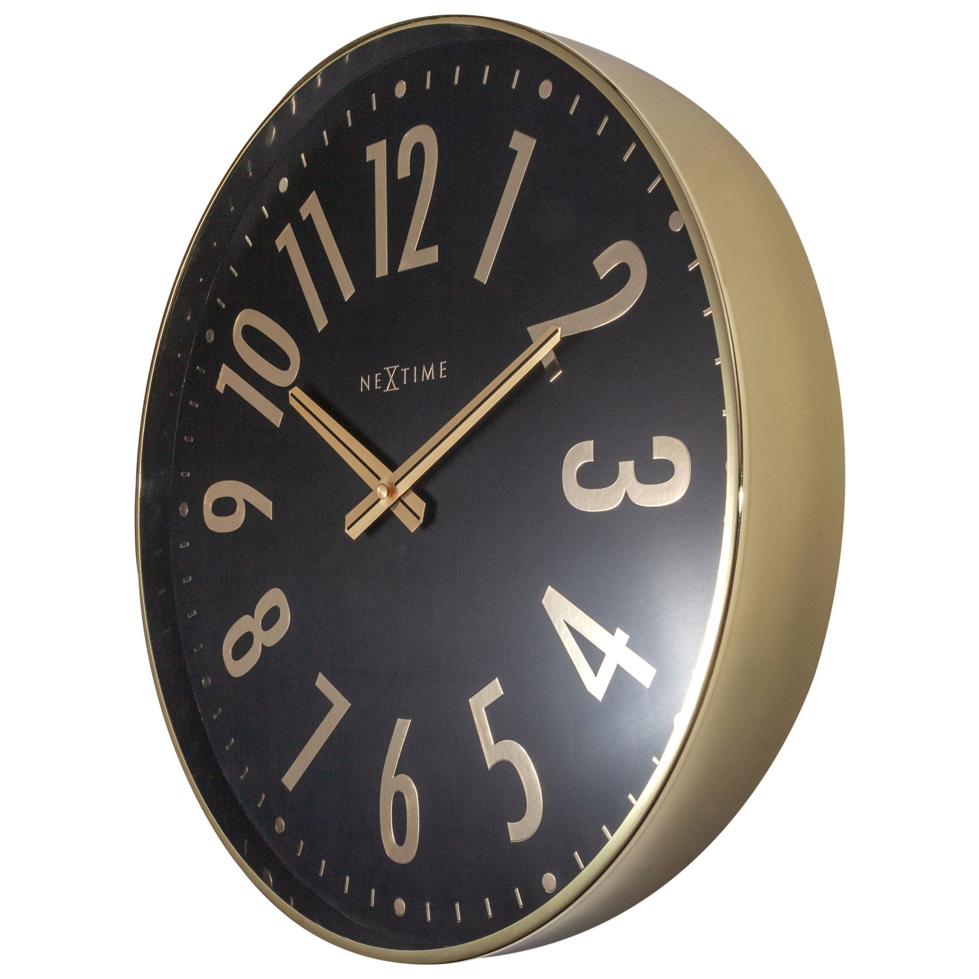 Wall clock 40cm - Silent - Metal - "Alchemy" - Goat Corp