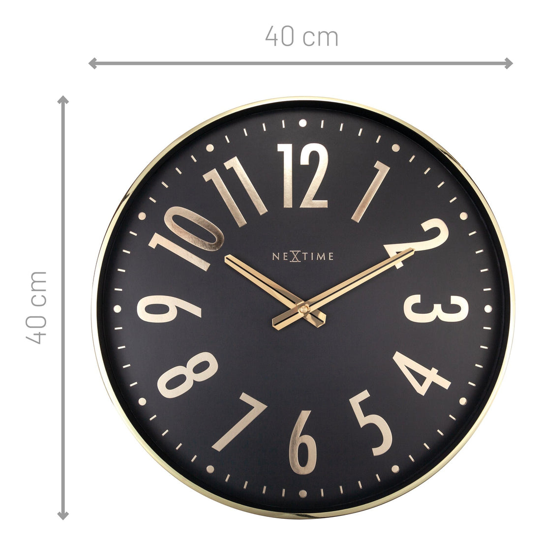 Wall clock 40cm - Silent - Metal - "Alchemy" - Goat Corp