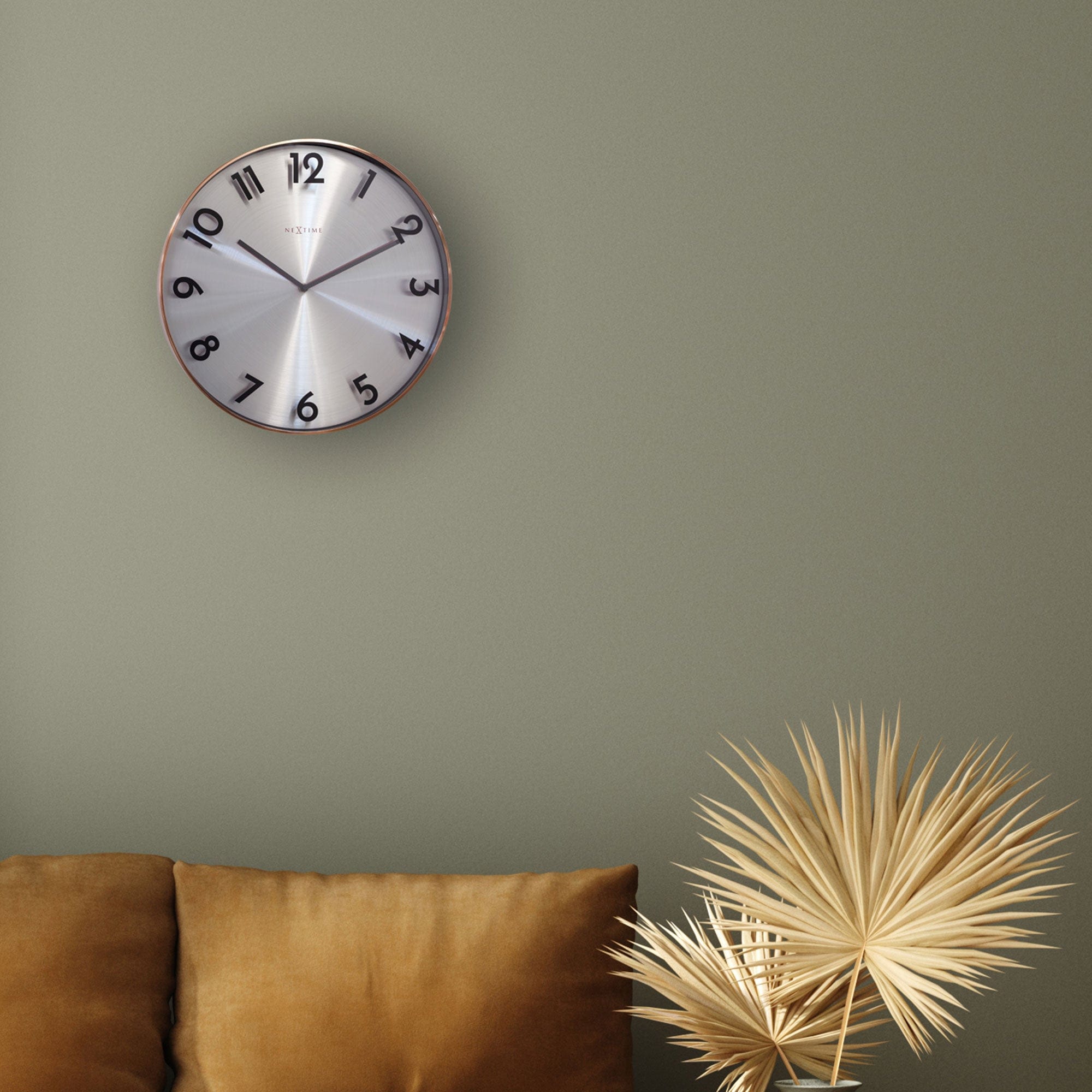 Wall clock 40cm - Silent - Metal - "Reflection" - Goat Corp
