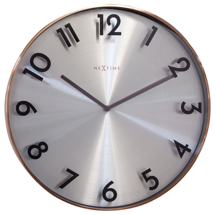 Wall clock 40cm - Silent - Metal - "Reflection" - Goat Corp