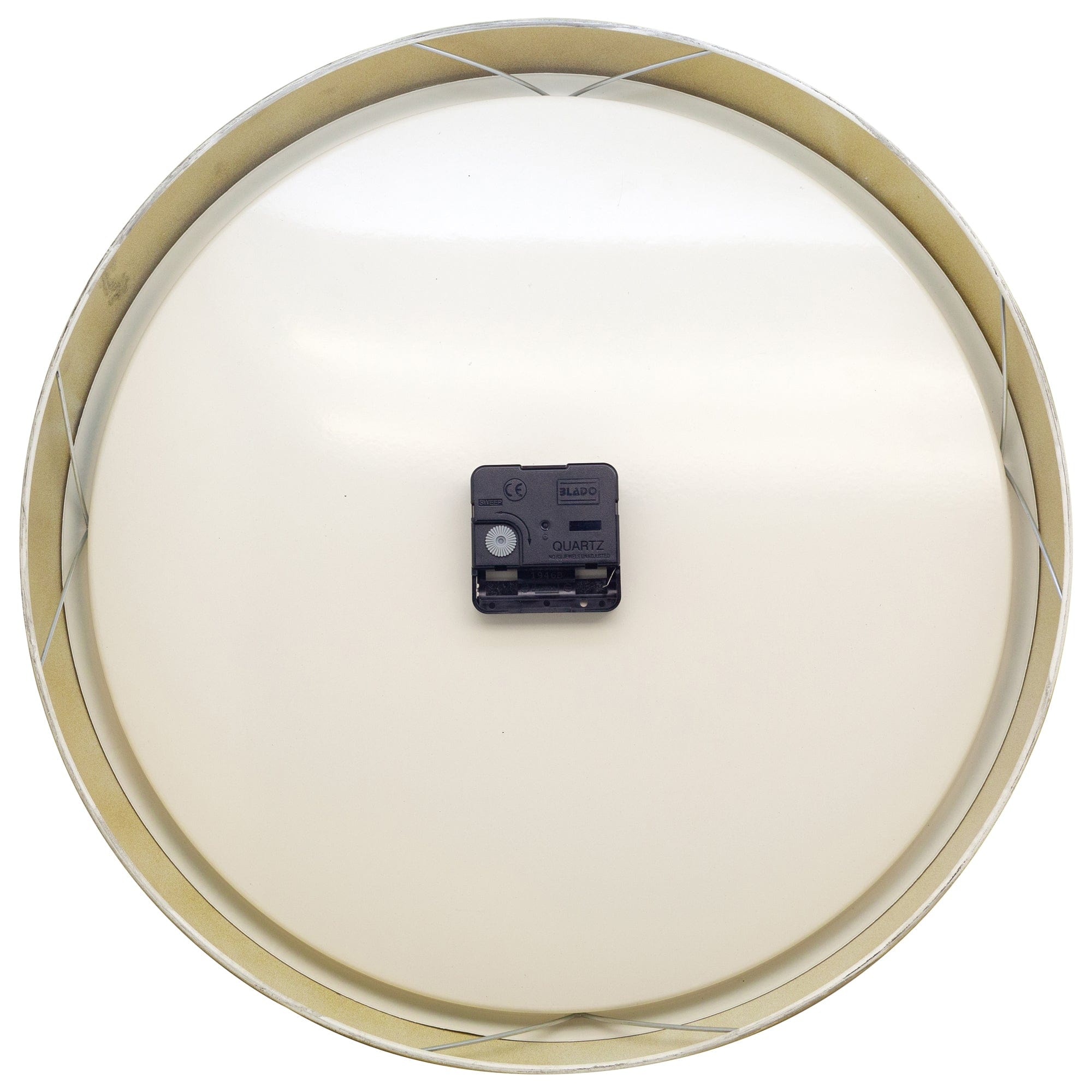 Wall clock 39cm - Silent - White - Metal - "Classic" - Goat Corp