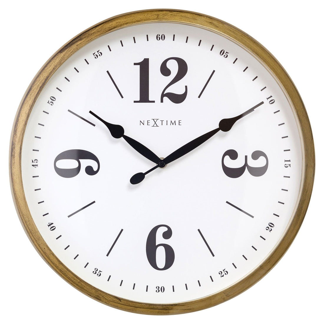 Wall clock 39cm - Silent - White - Metal - "Classic" - Goat Corp