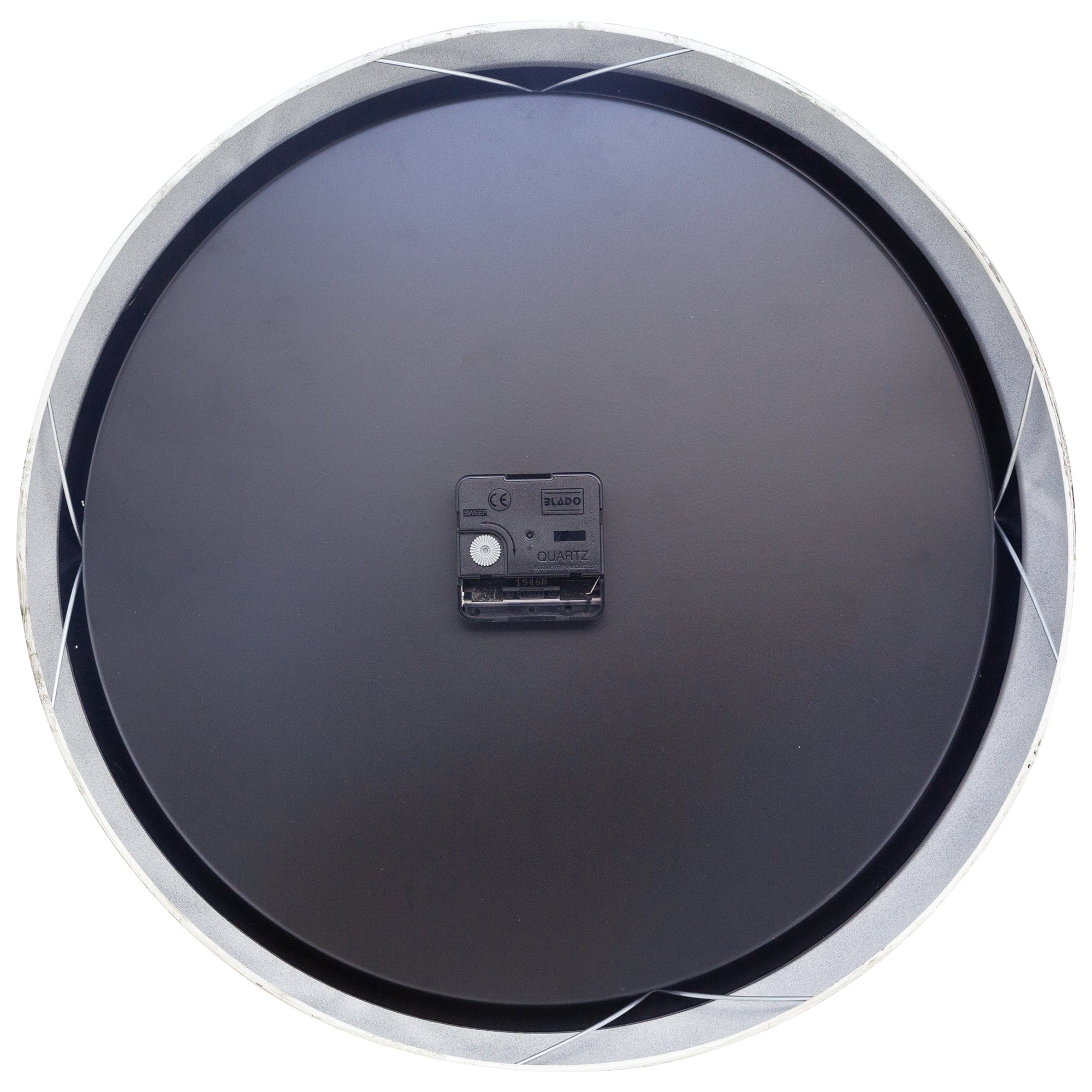 Wall clock 39cm - Silent - White - Metal - "Classic" - Goat Corp