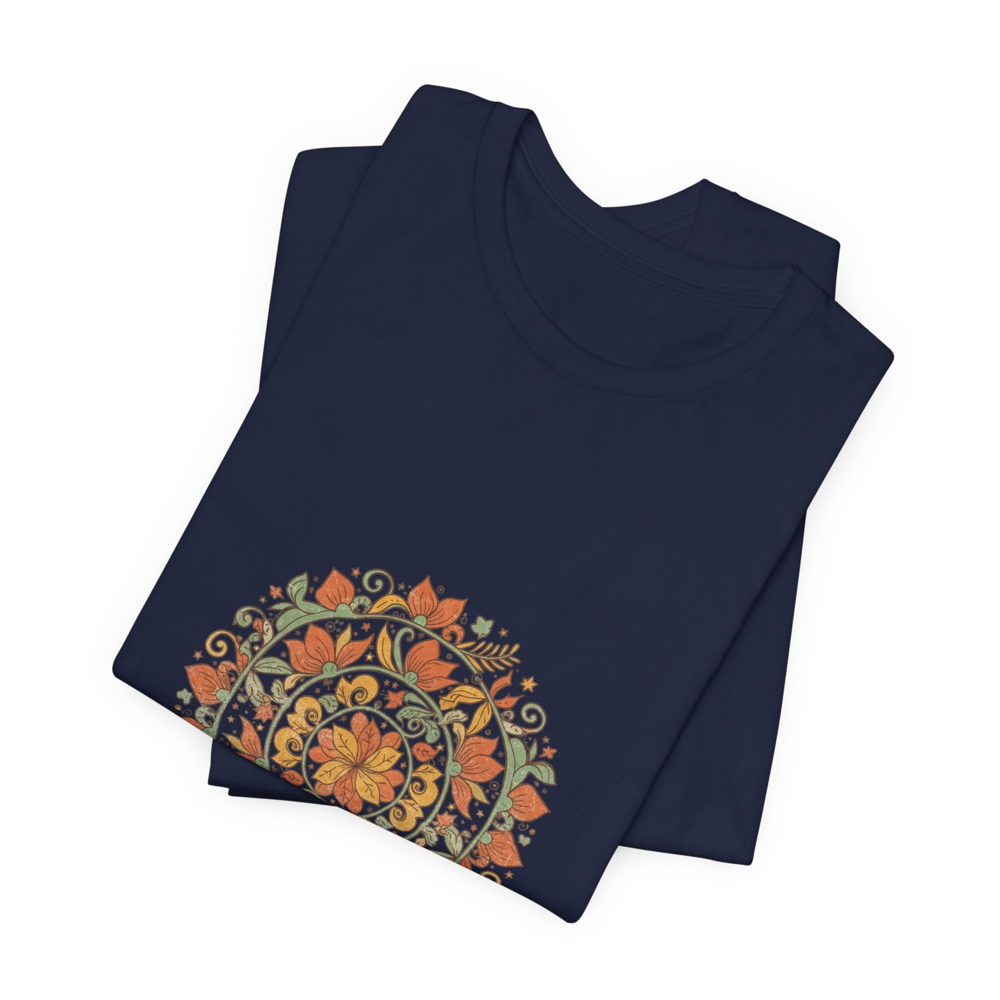 Mandala Paisley Sunburst Tee | Boho tapestry shirt, vintage paisley design