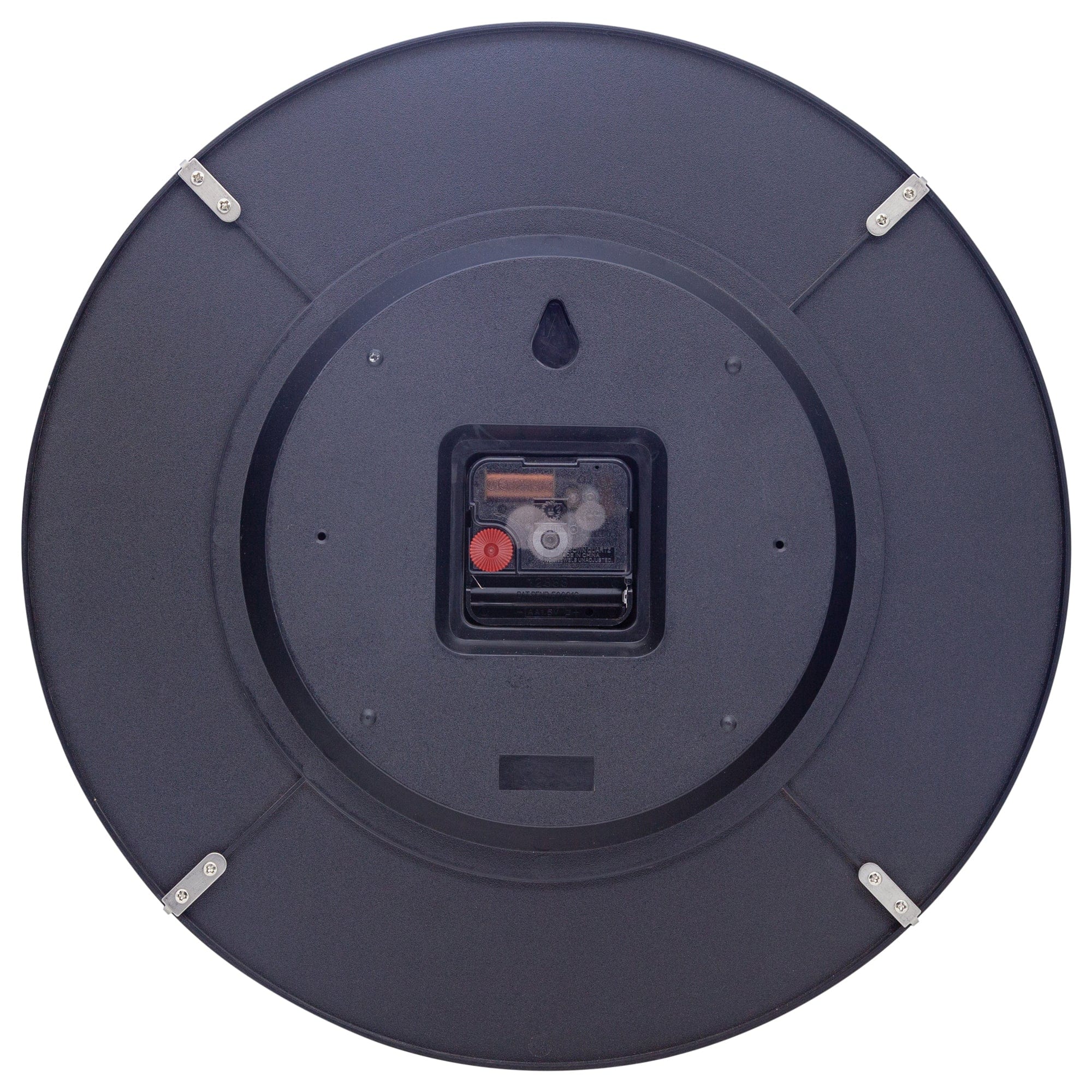 Wall Clock 35cm Domed Glass Lens - Silent - Glass -"Shade" - Goat Corp