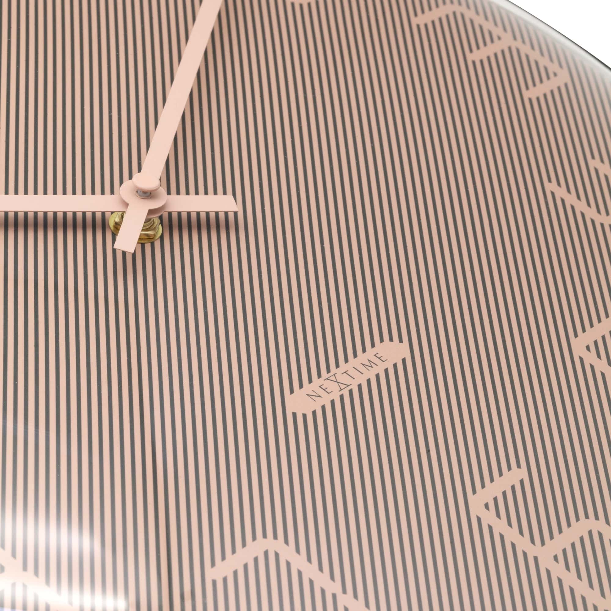 Wall Clock 35cm Domed Glass Lens - Silent - Glass -"Shade" - Goat Corp