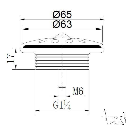 5/4 Rooster Aftapplug Wiesbaden Brons