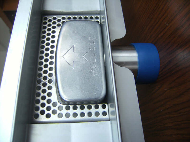 3e generatie roestvrijstalen doucheafvoer Wiesbaden met flens, sifon en filter 50x7cm