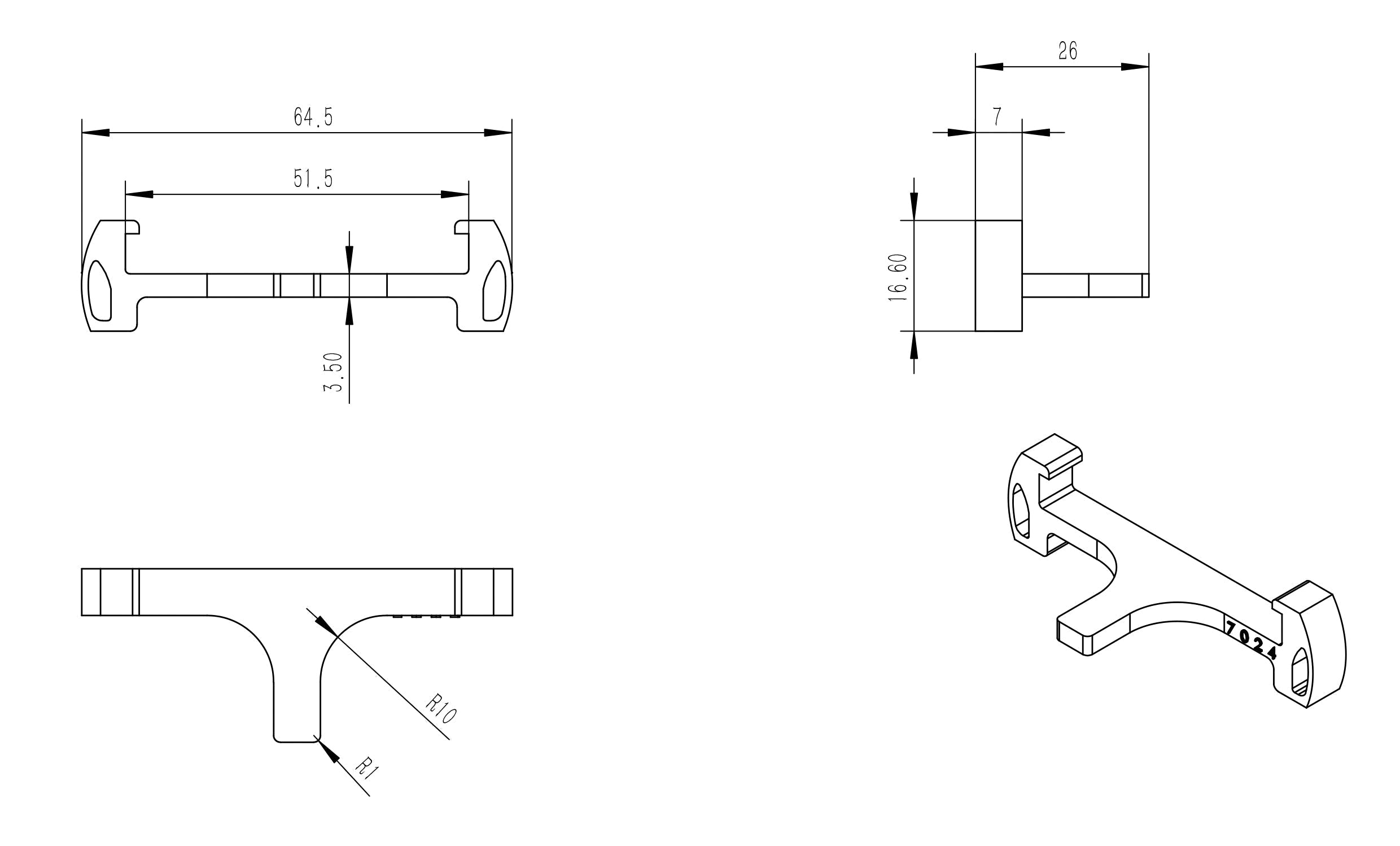 Afstandhouder voor tegelroosters kunststof grijs