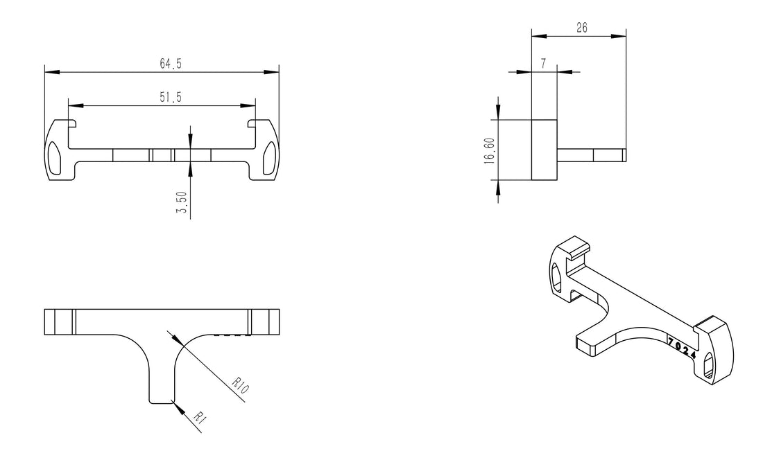 Afstandhouder voor tegelroosters kunststof grijs
