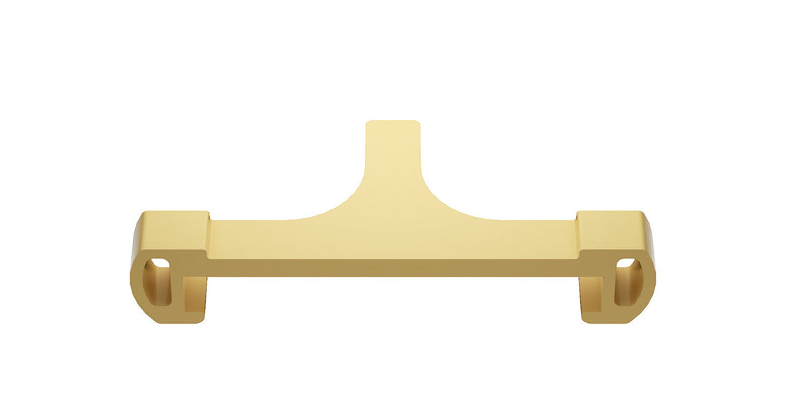 Afstandhouder voor tegelroosters kunststof geborsteld messing