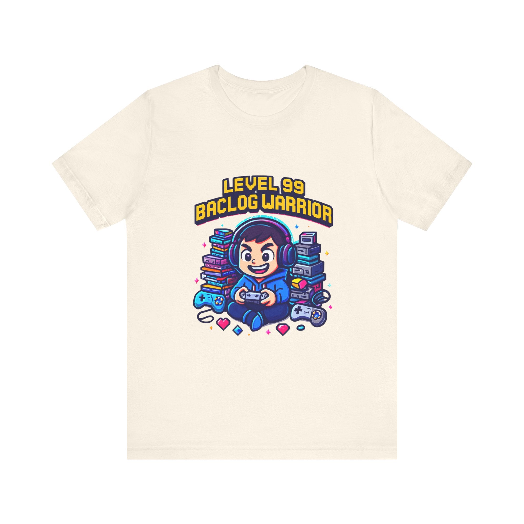 Gamer Tee — “Level 99 Baclog Warrior” Graphic T-Shirt