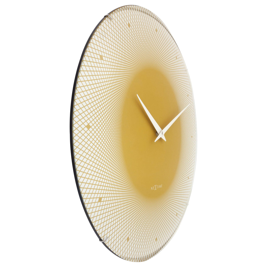 Large Wall Clock 50cm Domed Glass Lens - Silent - Glass - "Deep 50" - Goat Corp